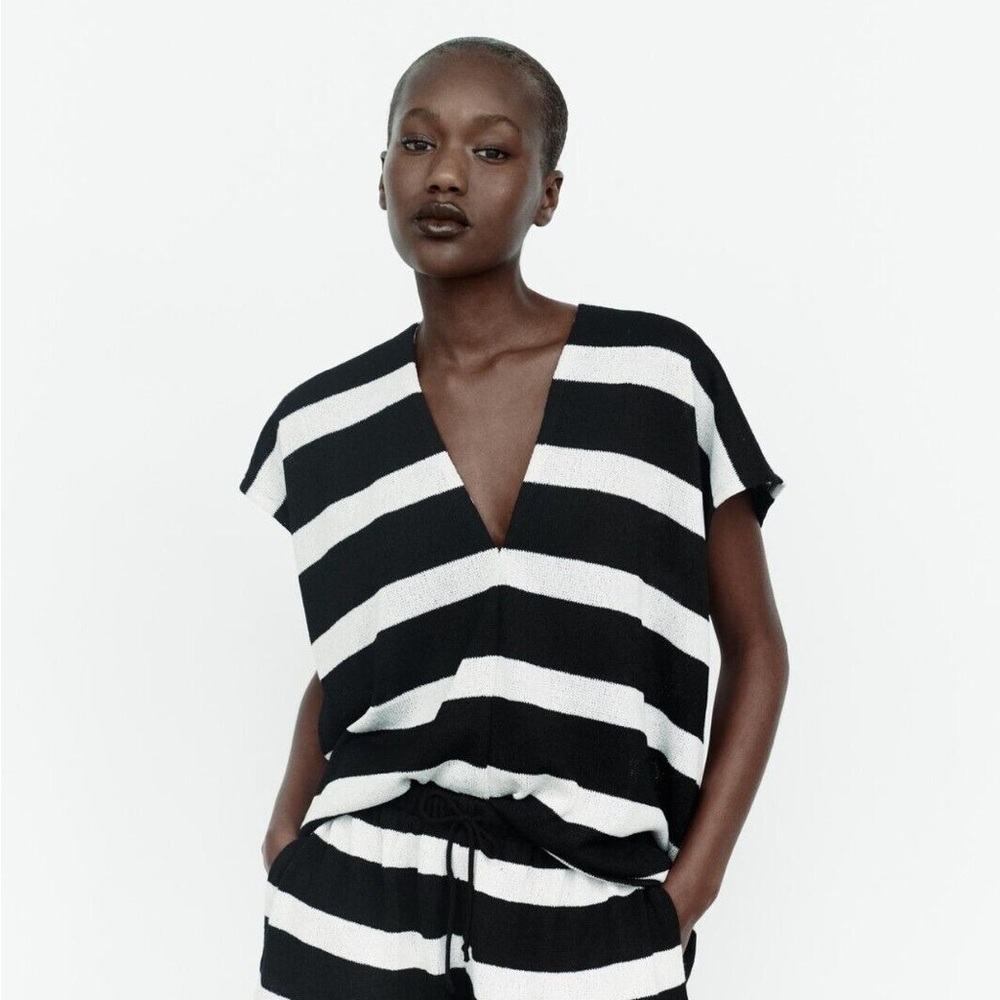 Striped Knit Set